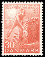 Denmark 1958 Centenary of Danish Royal Veterinary and Agricultural College unmounted mint.