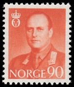 Norway 1958-62 90ø Olav unmounted mint.