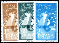 Spain 1955 Centenary of Telegraphs in Spain unmounted mint.