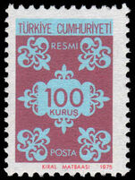 Turkey 1975 Official unmounted mint.