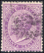 Italy 1863-65 60c mauve fine used.