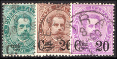 Italy 1890-91 surcharge set fine used.