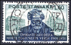 Italy 1951 60l Verdi fine used.