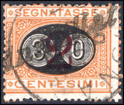 Italy 1890-91 30 on 2c postage due fine used.