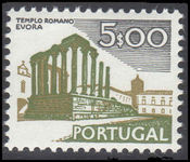 Portugal 1972-81 5E Evora Roman Temple shiny gum unmounted mint.