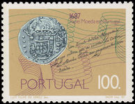 Portugal 1987 300th Anniv of Portuguese Paper Currency unmounted mint.