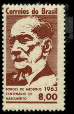 Brazil 1963 Borges De Medeiros unmounted mint.