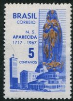 Brazil 1967 Our Lady of the Apparition unmounted mint.