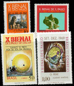 Brazil 1969 Sao Paulo Art Exhibition set unmounted mint.