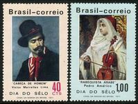 Brazil 1971 Stamp Day set unmounted mint.