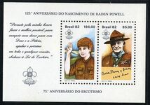 Brazil 1982 Scouts souvenir sheet unmounted mint.