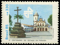 Brazil 1985 Paraiba State unmounted mint.