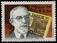 Brazil 1986 Ernesto Simoes Filho unmounted mint.