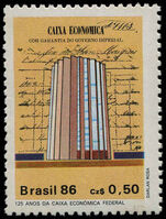Brazil 1986 Federal Savings Bank unmounted mint.