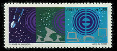 Brazil 1990 Embratel Satellite unmounted mint.