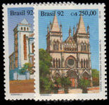 Brazil 1992 Church Anniversaries unmounted mint.