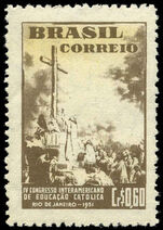 Brazil 1951 Catholic Education Congress unmounted mint.