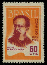 Brazil 1953 Hora Artist unmounted mint.