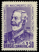 Brazil 1958 Marshal Osorio lightly mounted mint.