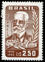 Brazil 1958 Machado De Assis lightly mounted mint.