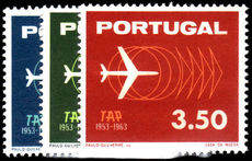 Portugal 1963 10th Anniv of T.A.P. Airline unmounted mint.