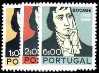 Portugal 1966 Manuel M. B. du Bocage unmounted mint.