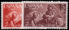 Spain 1961 World Refugee Year unmounted mint.