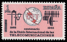 Spain 1965 Centenary of I.T.U. unmounted mint.
