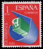Spain 1966 Graphic Arts Exn unmounted mint.