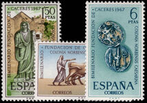 Spain 1967 Bimillenary of Caceres unmounted mint.