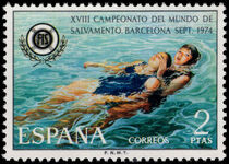 Spain 1974 Life-saving Championship unmounted mint.