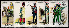 Spain 1976 Military Uniforms unmounted mint.