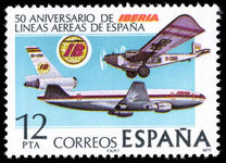 Spain 1977 IBERIA Airliane unmounted mint.