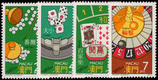 Macau 1987 Casino Games unmounted mint.