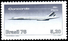 Brazil 1976 Concorde unmounted mint.