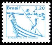 Brazil 1976-79 3cr20 Boatman unmounted mint.