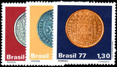 Brazil 1977 Colonial Coins unmounted mint.