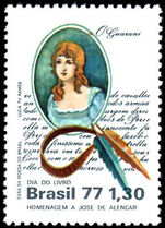 Brazil 1977 Book Day unmounted mint.