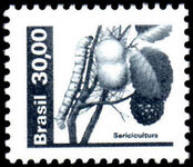 Brazil 1980-85 30cr Silk Worm unmounted mint.