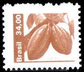 Brazil 1980-85 34cr cocoa Beans unmounted mint.