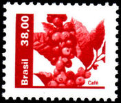 Brazil 1980-85 38cr coffee unmounted mint.