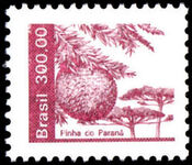 Brazil 1980-85 300cr Parana Pine unmounted mint.