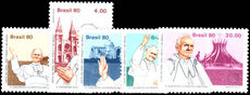 Brazil 1980 Pope John Paul II unmounted mint.