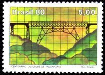 Brazil 1980 Engineering Club Bridge unmounted mint.