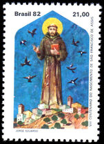 Brazil 1982 St Francis of Assisi unmounted mint.