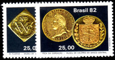 Brazil 1982 Gold Coins unmounted mint.
