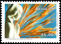 Brazil 1983 Thanksgiving unmounted mint.