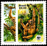 Brazil 1984 Woolly Spider Monkey unmounted mint.