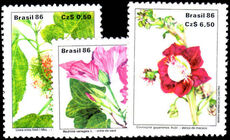 Brazil 1986 Flowers unmounted mint.