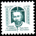 Brazil 1987 Father Bento Anti-Leprosy unmounted mint.